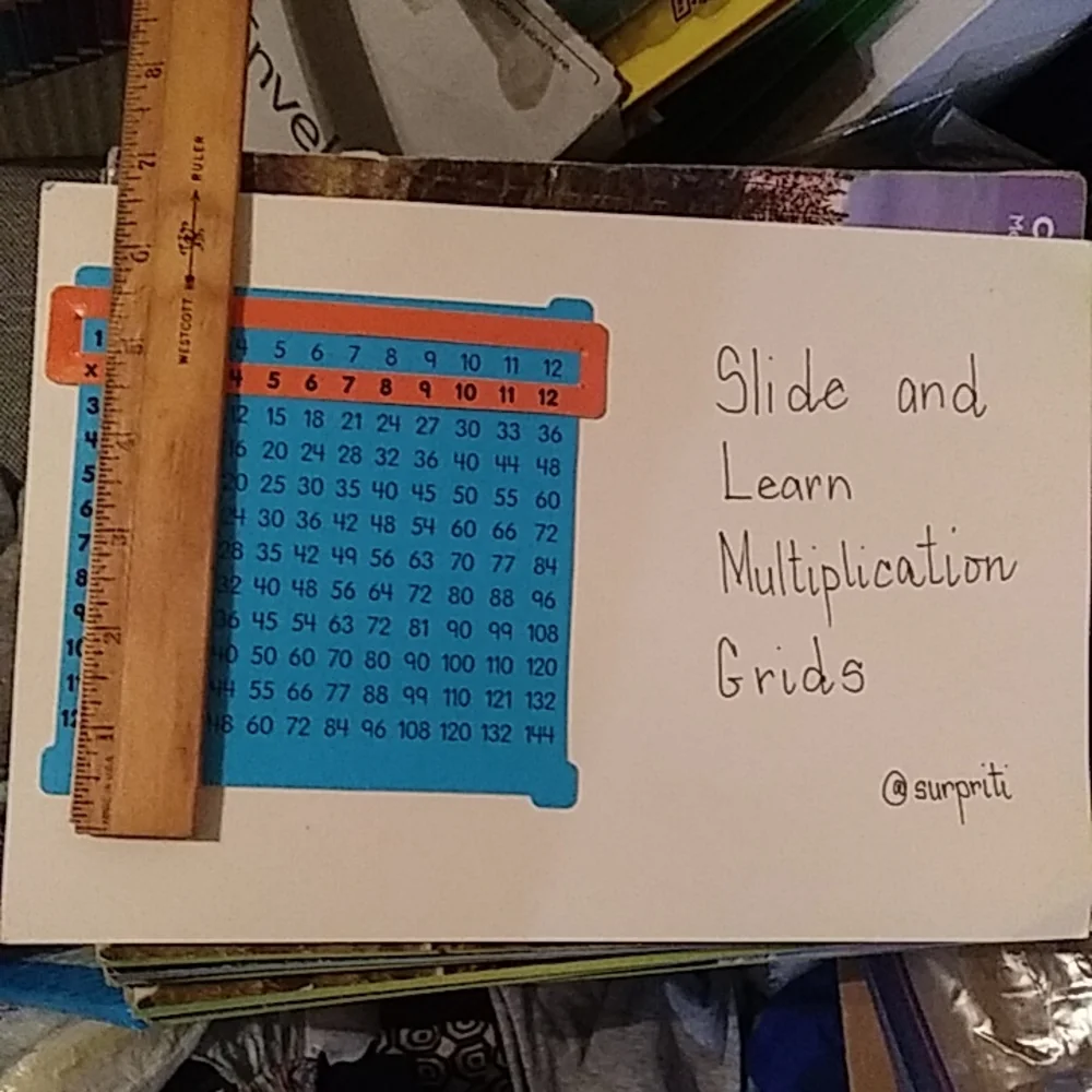 NWT Slide and Learn Multiplication Grid - Picture 3 of 5